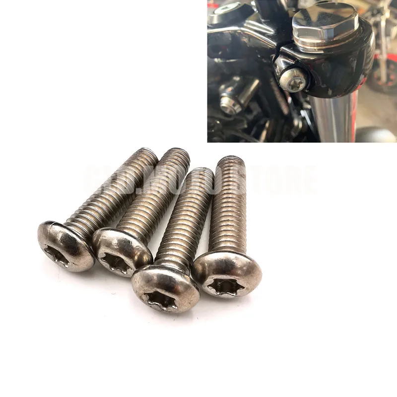 STEEL FORK YOKE Triple Clamp Yoke BOLT Screw KIT TRIPLE TREE CLAMP BOLTS For Harley Touring Dyna Softail Sportster Custom