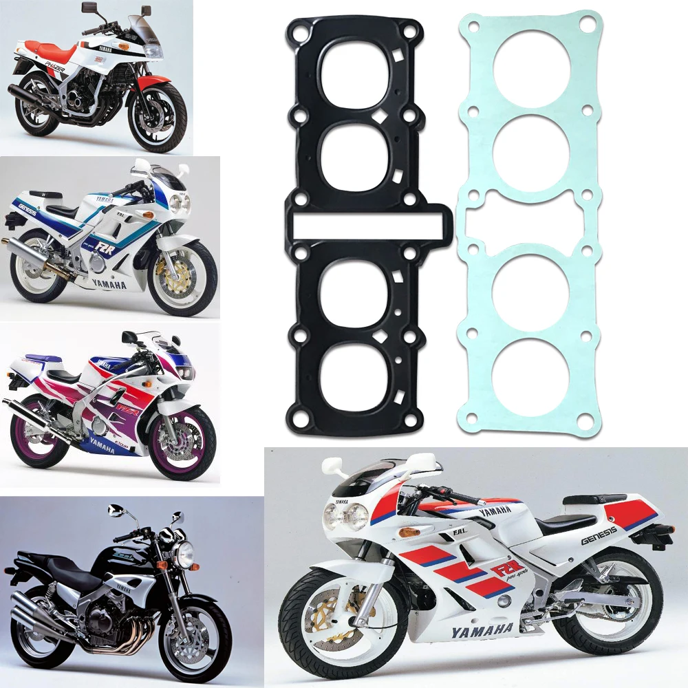 Motorcycle Upper and lower cylinder head gasket for Yamaha FZR250 FZR250R FZR250RR ZEAL250 (46X IHX 3KR 3LN)