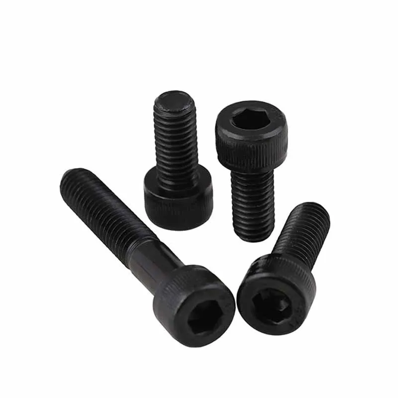 M1.4 M1.6 M2 M2.5 M3 12.9 Grade Carbon Steel Hex Hexagon Socket Head Screws Black Allen Bolts Cup Head Screw DIN912