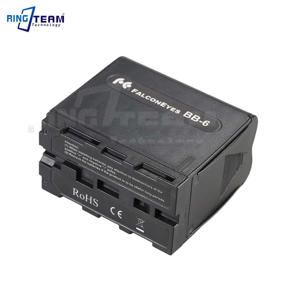 BB-6 Falcon Eyes 6Pcs AA Battery Container Case Replace NP-F970 NP F970 NPF970 Fit LED VIDEO LIGHT Lamp Monitor Panel