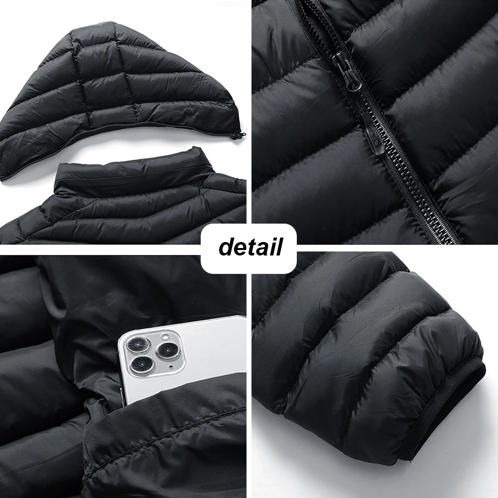 2021 Men\'s Winter Jacket Coats Thick Warm Fashion Casual Hooded Detachable Parkas Men Outdoor Windproof Jacket Parka Men