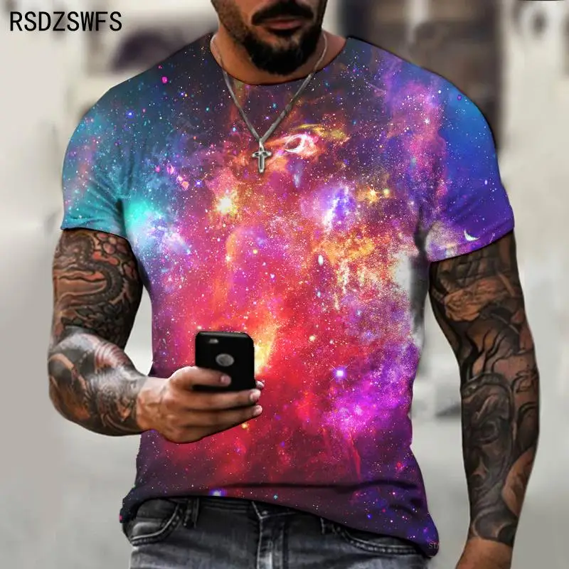 New Space Galaxy Planet Universe 3D printed Children\'s T-shirt kids Sky Star 3D printed cool tops boys girls fashion streetwear