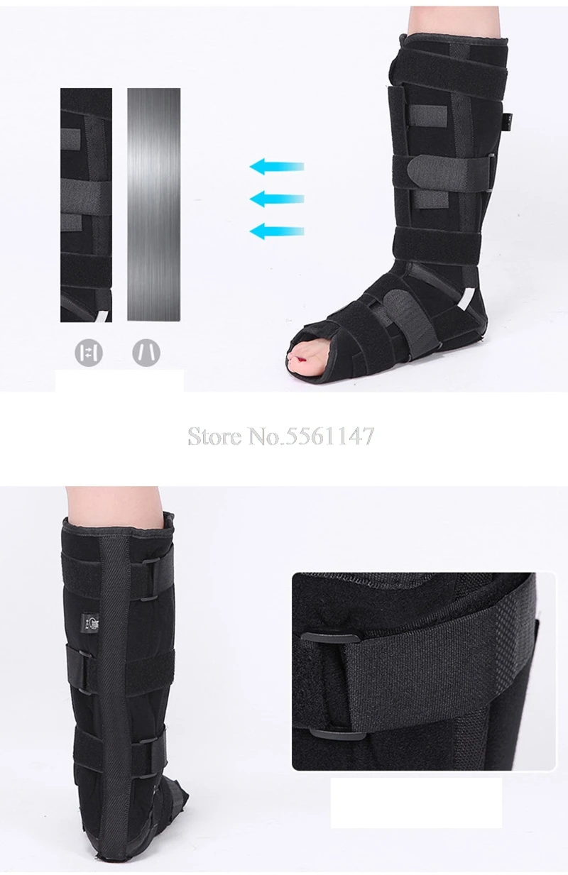 Leg Brace Medical Foot Drop Splint Joint Support Calf Support Strap Ankle Fracture Dislocation Ligament Fixator Bandage Orthotic