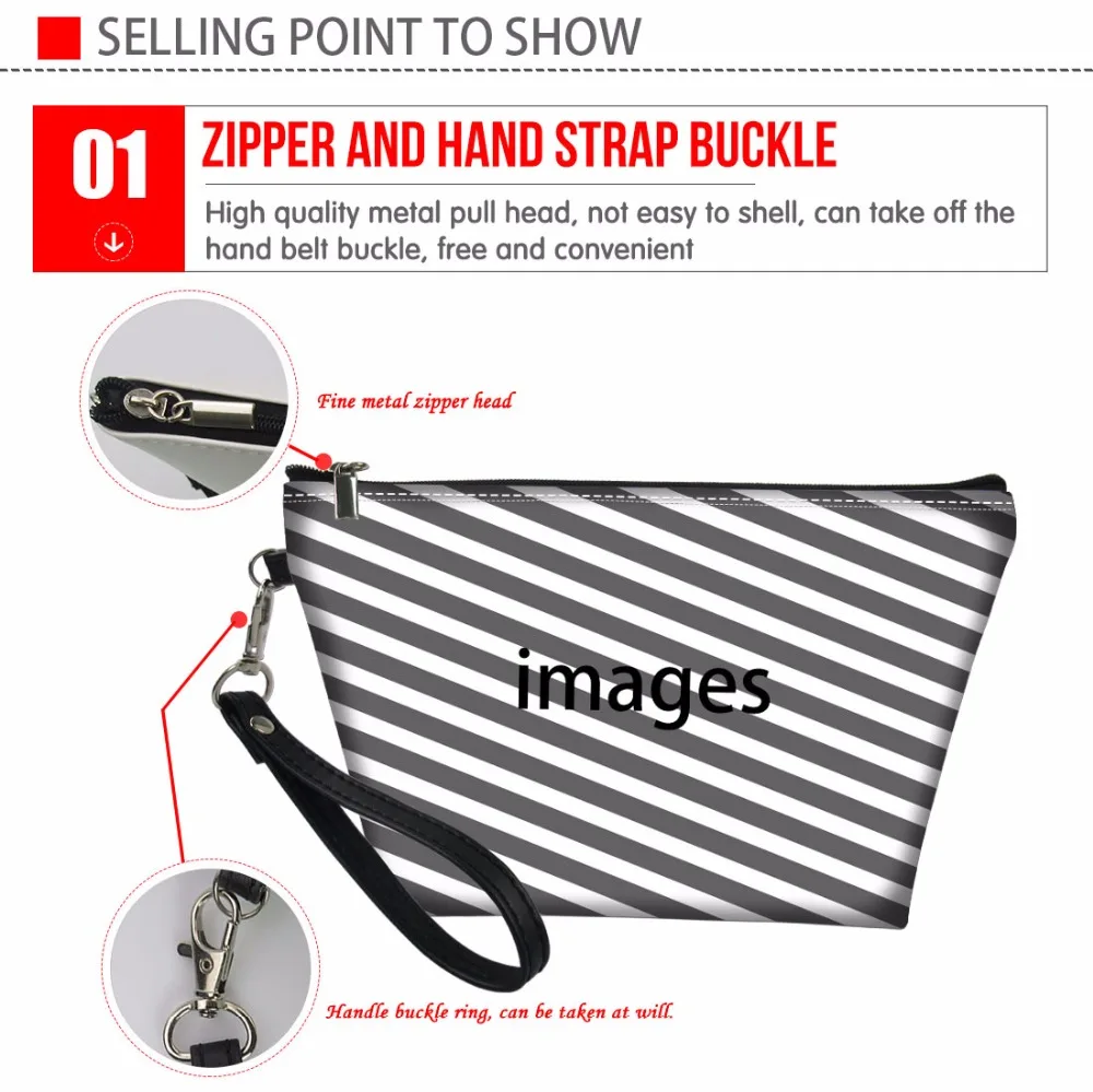 Cosmetic Bags for Ladies Beauty Makeup Bag Youkshire Terrier Pattern Organizers Bags Animal Dog Make Up Case Toiletry Bag