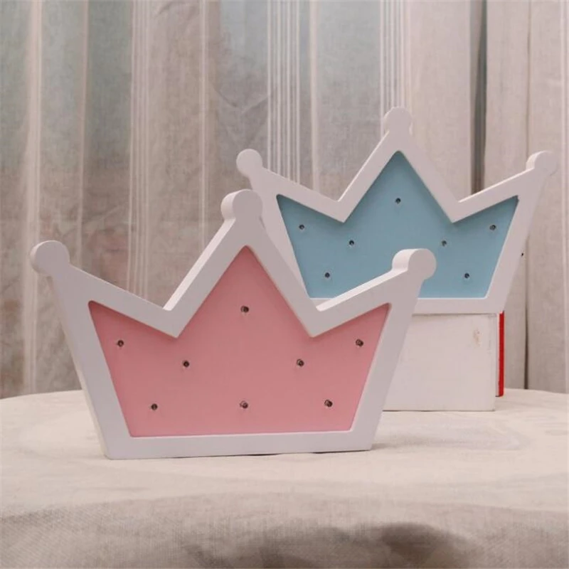 2025 INS Style Wood Crown Model Night Light Warm White Table Light Battery Power New Year And Valentine Day Creative child Gift