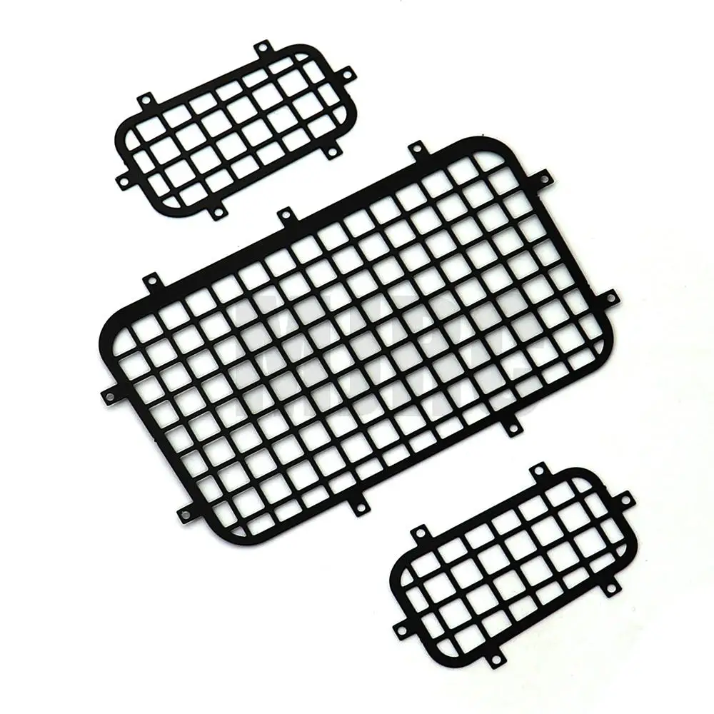 5pcs rete protettiva in rete metallica per finestre Logo Defender per 1/10 Rc Crawler Car Traxxas Trx4 Trx-4 accessori