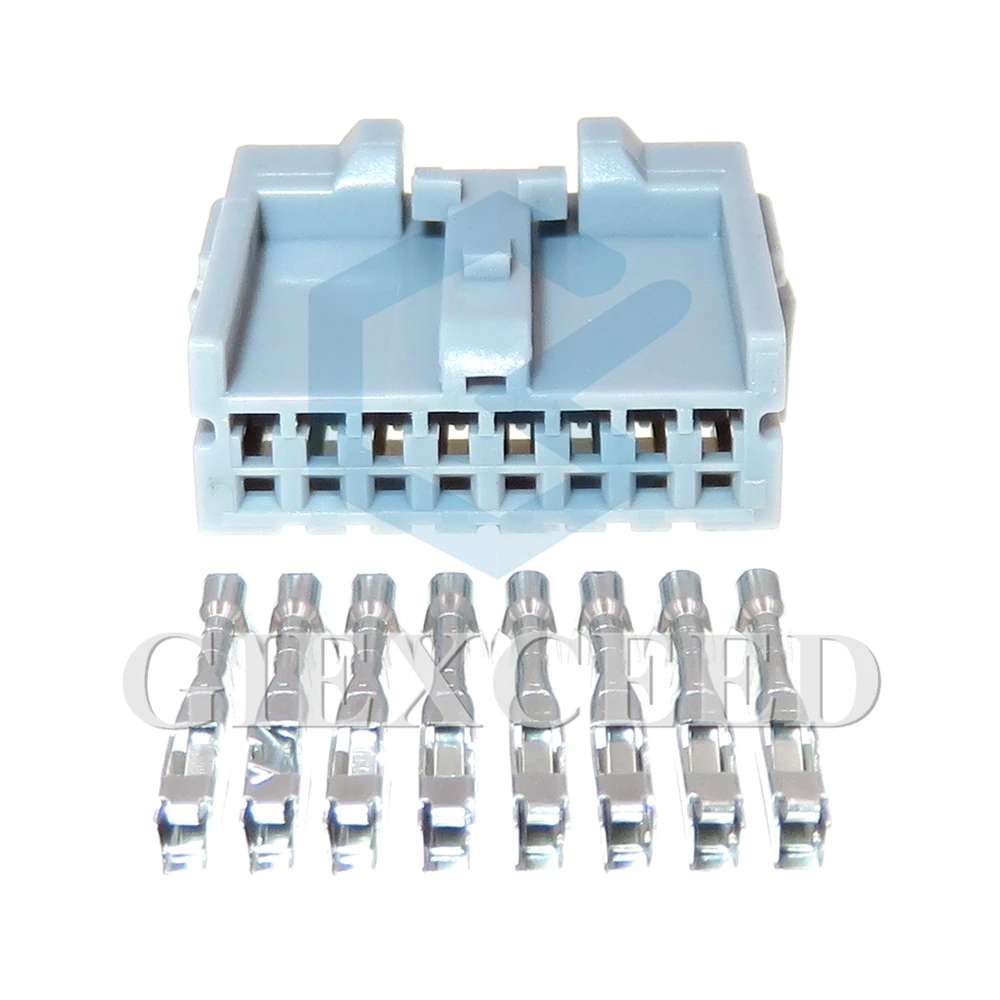 2 Sets 8 Pin 1.2 Series Car Wiring Unsealed Connector AC Assembly Auto Parts Grey Automotive Cable Socket Electric Wire Plug