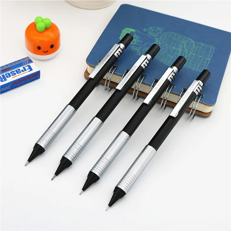 Hochwertiger Metall-Mechanischer Bleistift 0,3 0,5 0,7 0,9mm HB oder 2B Mine, Jeder Stift Wird mit 30 Bleistiftminen Geliefert – Detail 7