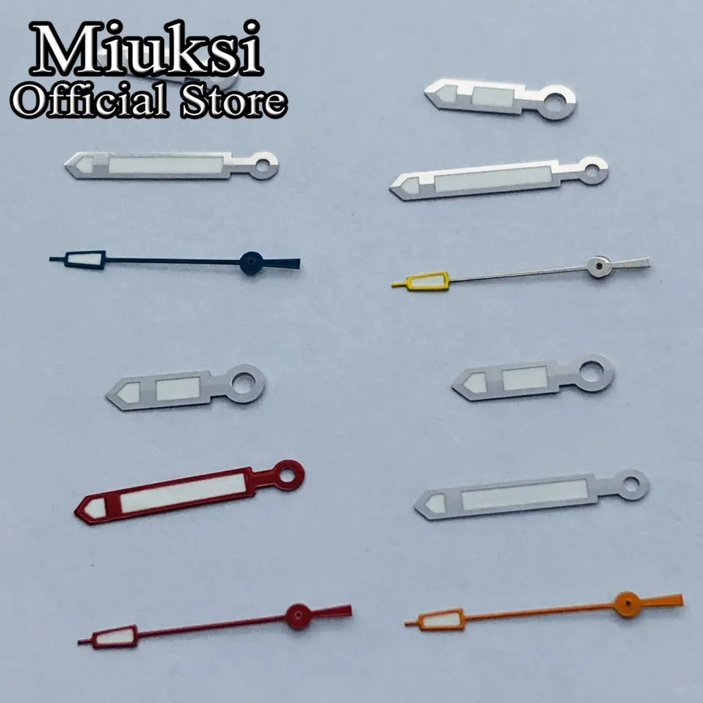 Miuksi green luminous watch hands fit NH35 NH36 ETA 2824 2836 Miyota 8205 8215 821A Mingzhu DG2813 3804 Movement