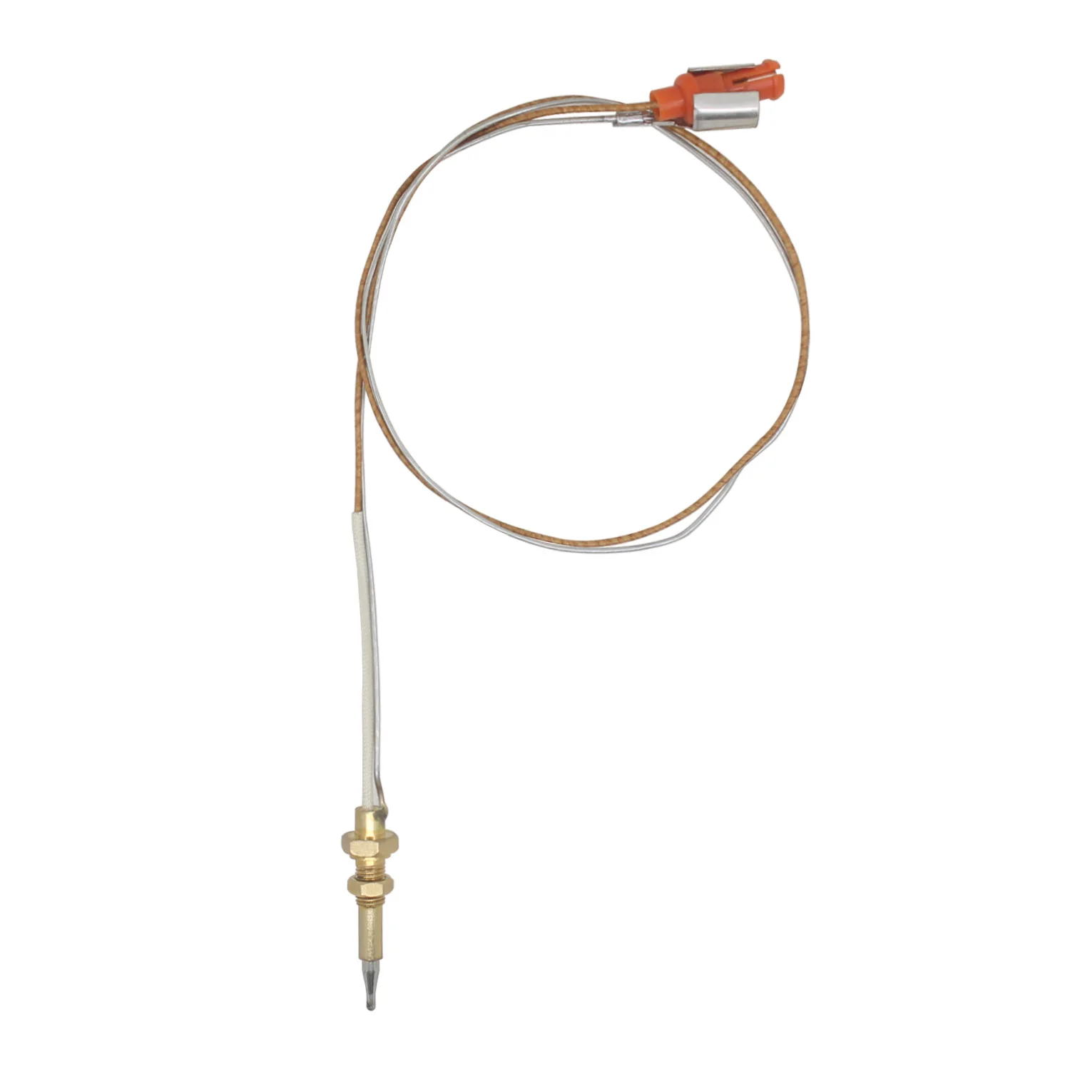 Fireplace Thermocouple Griddle Stove Parts Temperature Sensor rod 40 45mm  line 35cm 1/2/5  pcs Gas
