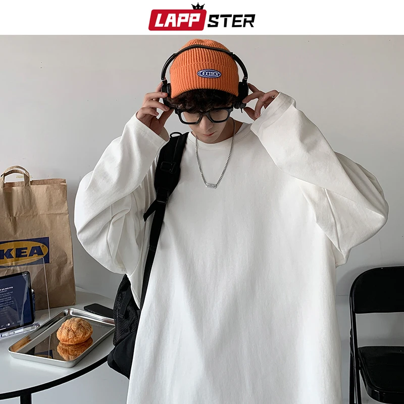 Lappster-メンズ長袖Tシャツ,特大のグラフィックウェア,ヴィンテージ,韓国のファッション,ストリートウェア,原宿,2023