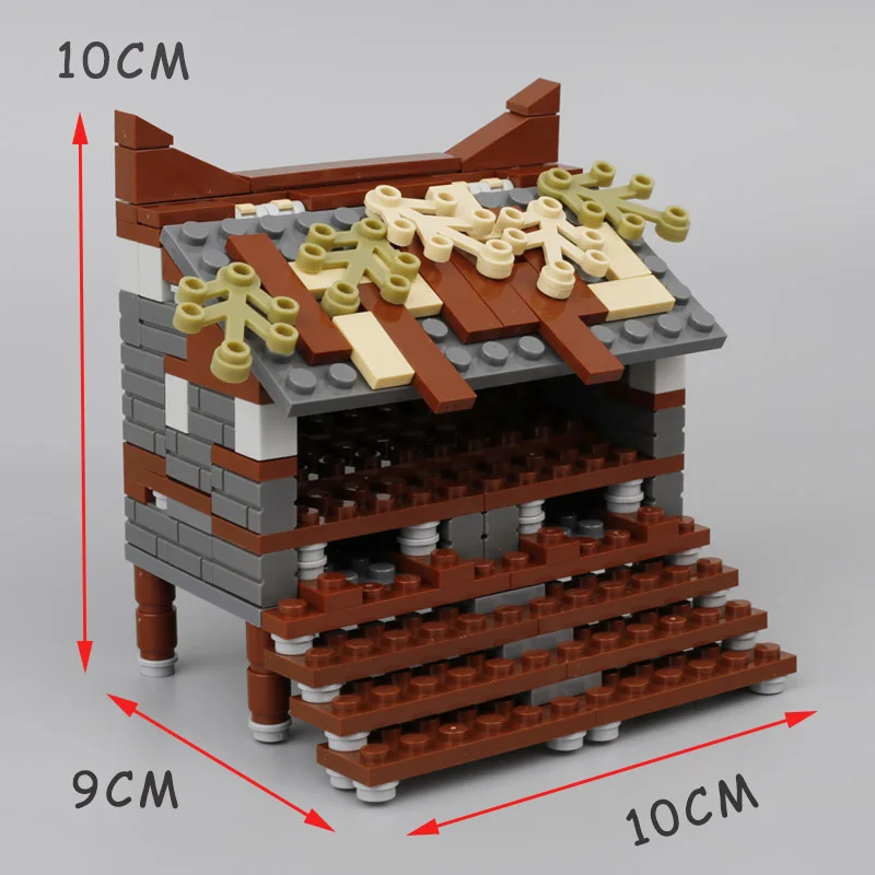 Stad Bouwstenen Kippenhok Boerderij MOC Dier Kippenhok Roost Plant Eieren Minifigs Accessoires DIY SET Speelgoed Cadeau voor kinderen