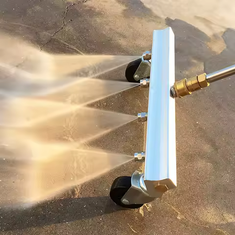 Pressure Washer Water Broom,Undercarriage Cleaner, Under Car Washer Sweep Driveway, Sidewalk, Deck, 4000 PSI Car Body Chassis