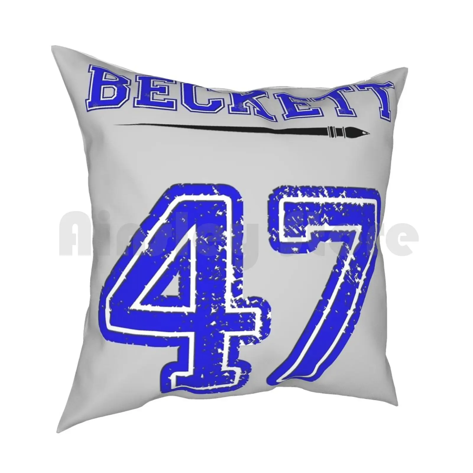 Beckett 47 Jersey Pillow Case Printed Home Soft Throw Pillow Kate Beckett Beckett Castle Sports Pro Era Richard Castle