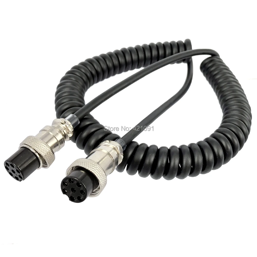 Cable de extensión de micrófono de 8 pines para YAESU ICOM KENWOOD, Radio CB HAM, Walkie Talkie, accesorios de hembra a hembra