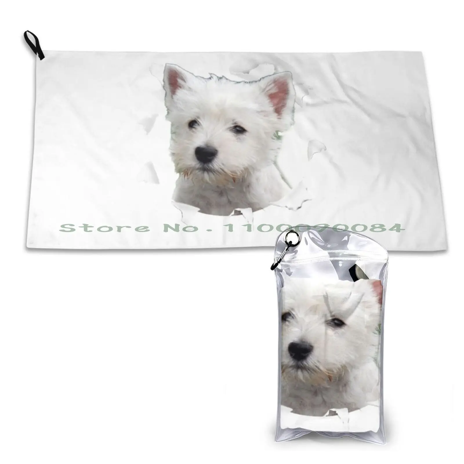 Westie Shirt-Westie Tshirt Quick Dry Towel Gym Sports Bath Portable Rope Pattern Anchor Rope Marine Ropes Marine Knot Knot