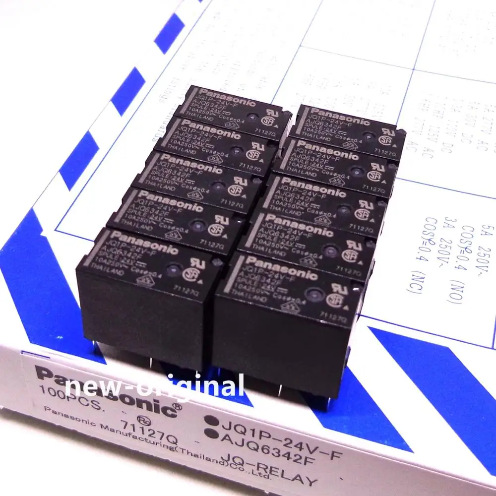 100PCS/BOX RELAY JQ1P-24V-F JQ1P-5V-F JQ1P-12V-F ALQ124 ALQ105 ALQ112 ALQ324 ALQ305 ALQ312 5V 12V 24V 100%-new-original