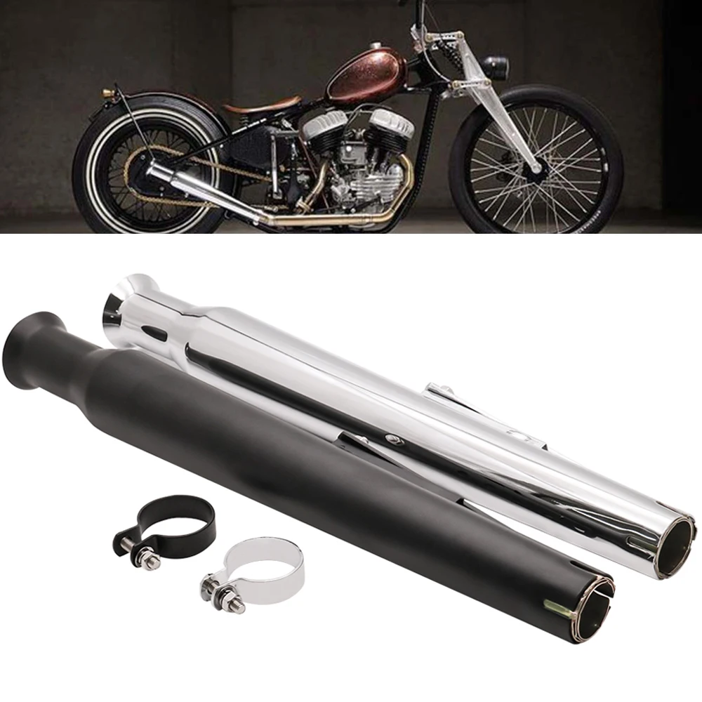 54 cm Motorcycle Retro Tail Exhaust Pipe Tube Muffler Silencer For Harley Cafe Racer Bobber Chopper Custom