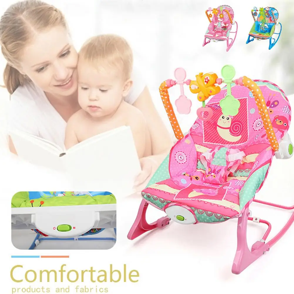 Baby Electric Cradle Swing For Newborn Metal Rocking Chair With Light Music Player Multi-function Baby Bassinet Cradle Kids