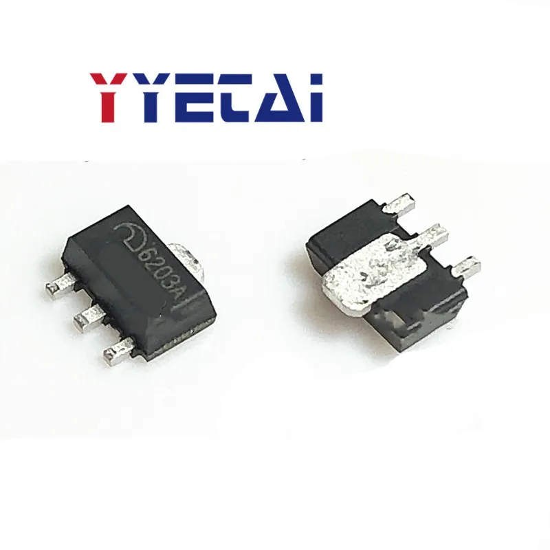 TAI 50PCS Brand new original ME6203A33PG patch SOT89 6203A-3.3V high voltage low power LDO