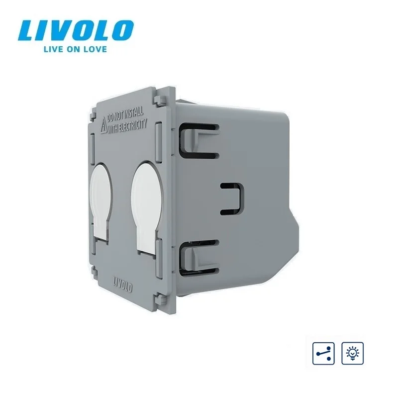 Imagem -02 - Livolo Faça Você Mesmo Padrão da ue Gang Vias sem Painel de Vidro Led Escurecimento Luzes Adaptativo Dimmer Interruptor de Toque Parede para Casa Vl-c702sd