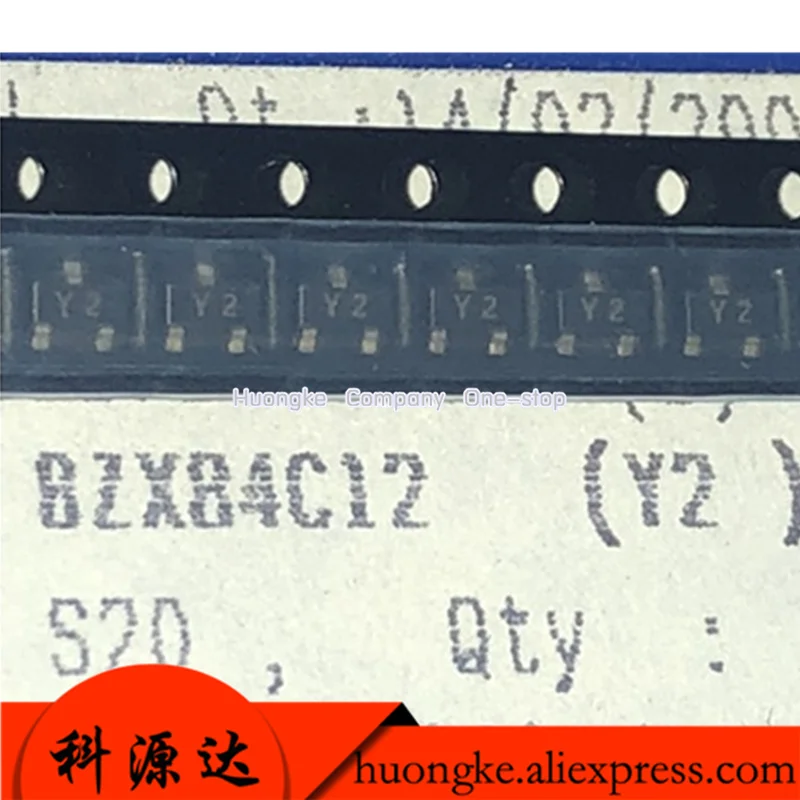 100PCS BZX84C9V1 Mark Z8 BZX84C10 Z9 BZX84C11 Y1 BZX84C12 Y2 BZX84C13 Mark Y3 SOT-23 SOT23 9.1V 10V 11V 12V 13V Zener Diodes