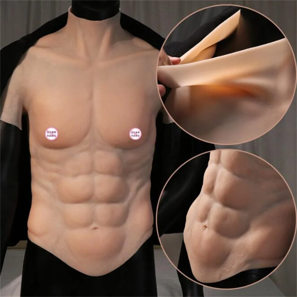 Tpe Half Body Male Sewing Mannequin, DIY Vest Cloth, Cosmetology Muscle Coat, Solid Silicone Simulation, D492, Fashion