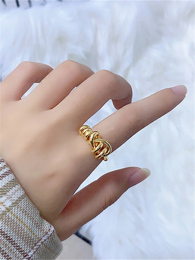 Kshmir Fashion Metal Irregular Adjustable Ring Female Girl Open Ring Jewelry Accessories Gift