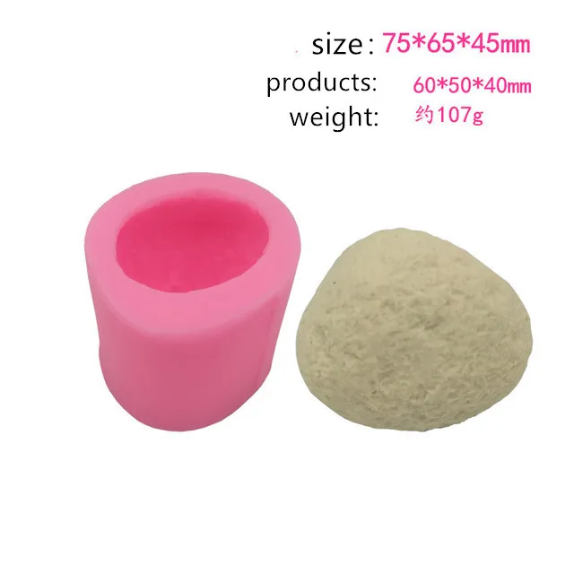 New Stone Candle Silicone Mold Soap Silica Gel DIY Aroma Gypsum Plaster Silicon Mould Cake Tools