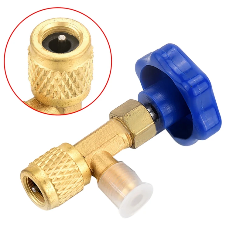 Low Pressure Dispensing Valve Bottle Opener 1/4 Sae Connector  Refrigerant Bottle Can Tap For R22 R134A R410A Gas