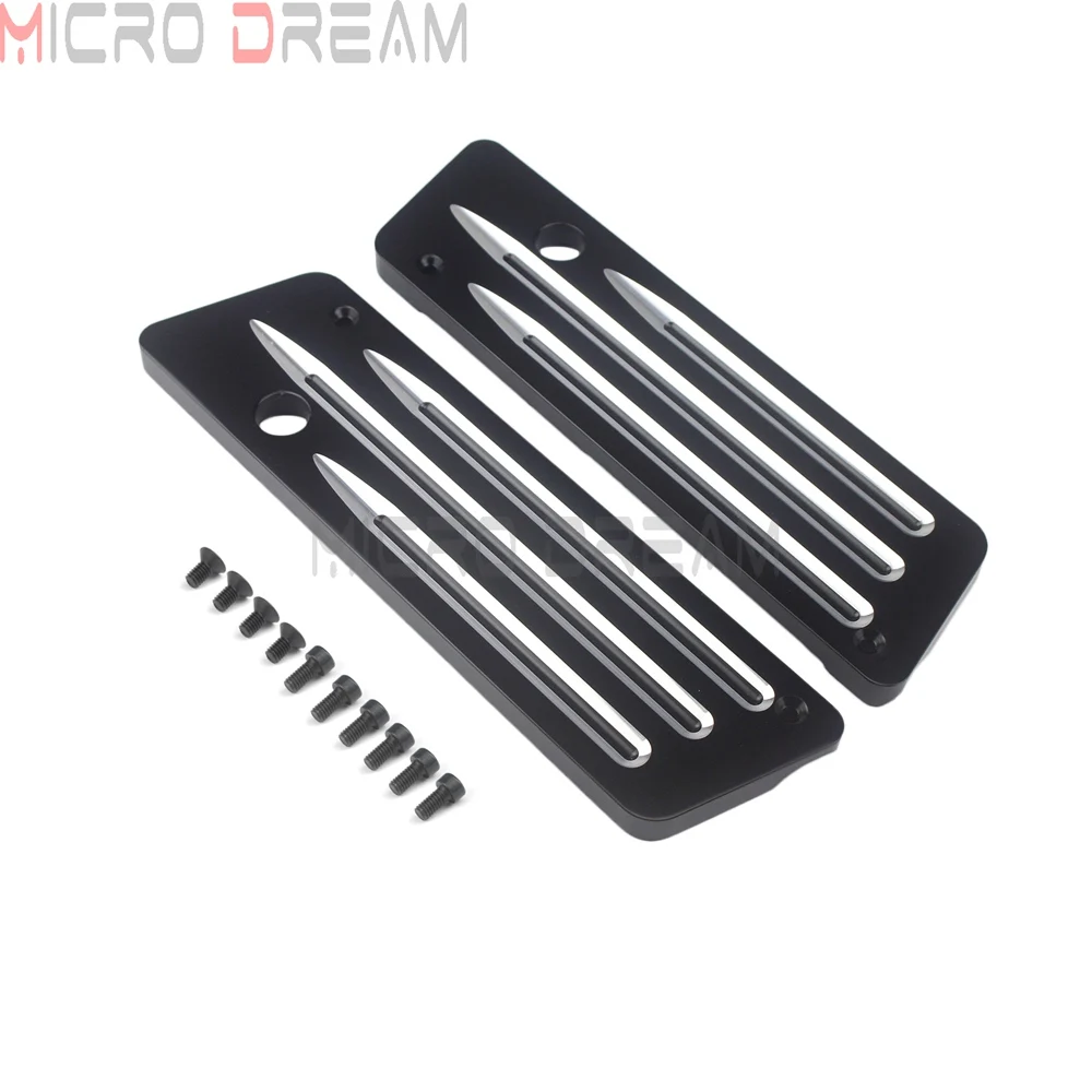 غطاء مزلاج للدراجة النارية مع مسامير تثبيت لـ Harley Touring Electra Street Glide 1993-2013 Touring Road King FLH FLT