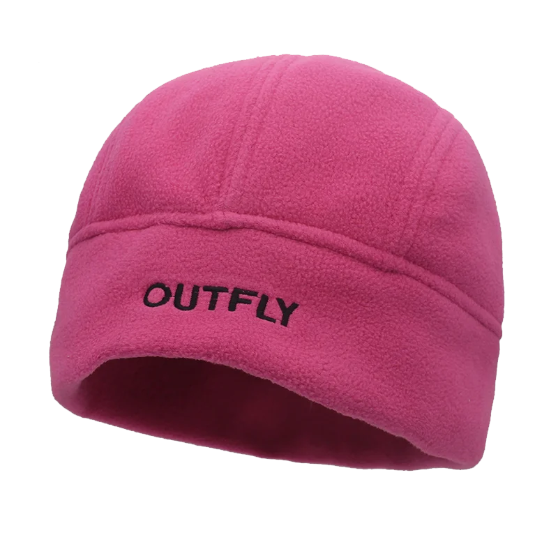 Outfly Skullies czapki męska czapka zimowa z Logo podszycie polarowe, aby utrzymać ciepło i wiatroszczelną czapkę para dla kobiet