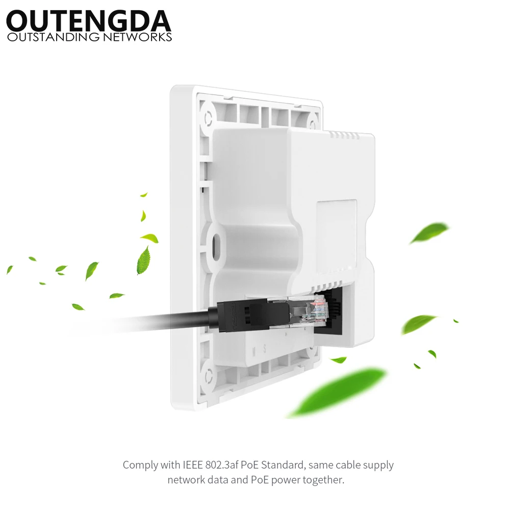 802.11ac 2.4GHz 5G In Wall Wireless AP 750M Wi-Fi Access Point 86 Socket Wifi AP Router Repeater