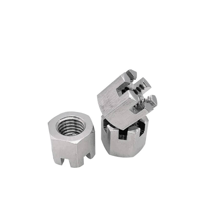 1-5PCS M6 M8 M10 M12 M14 M16 304 Stainless Steel type 1 hexagon Slotted And Castle Nuts GB6178