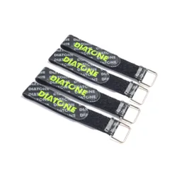 Diatone 4pcs RC LiPo Battery Straps Rubberized Straps Non-Slip for Tiny Whoop Quadcopters Indoor Micro FPV Racing Drone (Black)