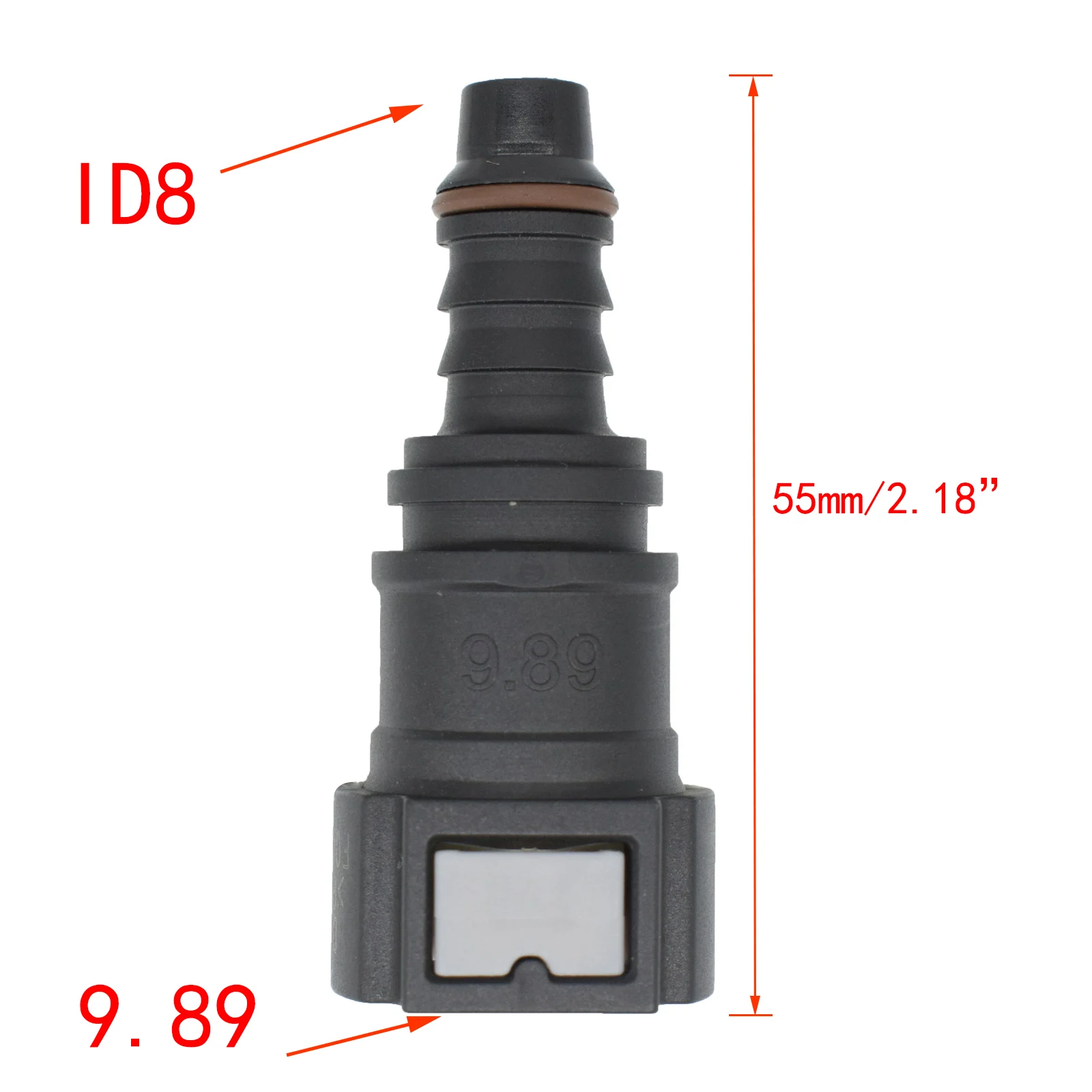 8Mm 9.89 Female Auto Car Fuel Line Hose Coupler Quick Release Connect Connector Fuel Line Hose Coupler Aksesoris Otomotif