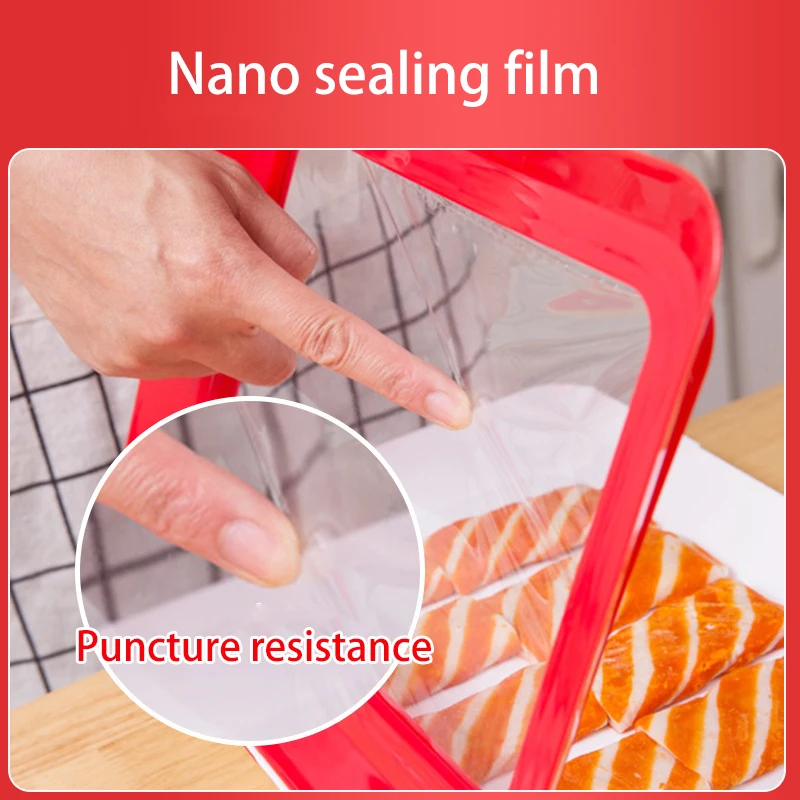 Vacuum Fresh-Keeping Tray Can Be Superimposed On Refrigerator Nano Sealing Film Storage Containe Kitchen Accessories