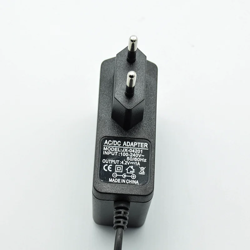 100-240V AC Converter Adapter DC  4.2V 1A 2A 2000 mA Power Supply Charger EU Plug 5.5mm * 2.5mm(2.1mm) AC to DC