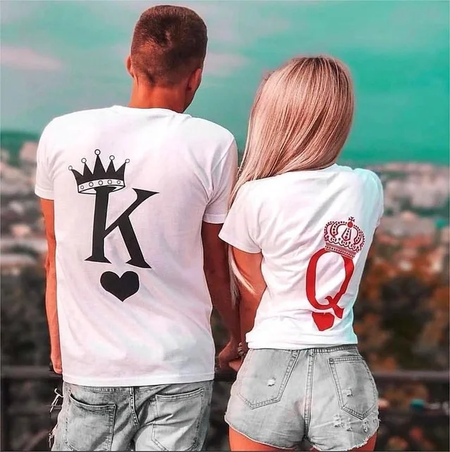 

Женские топы в стиле Q Love, с красной короной и коротким рукавом