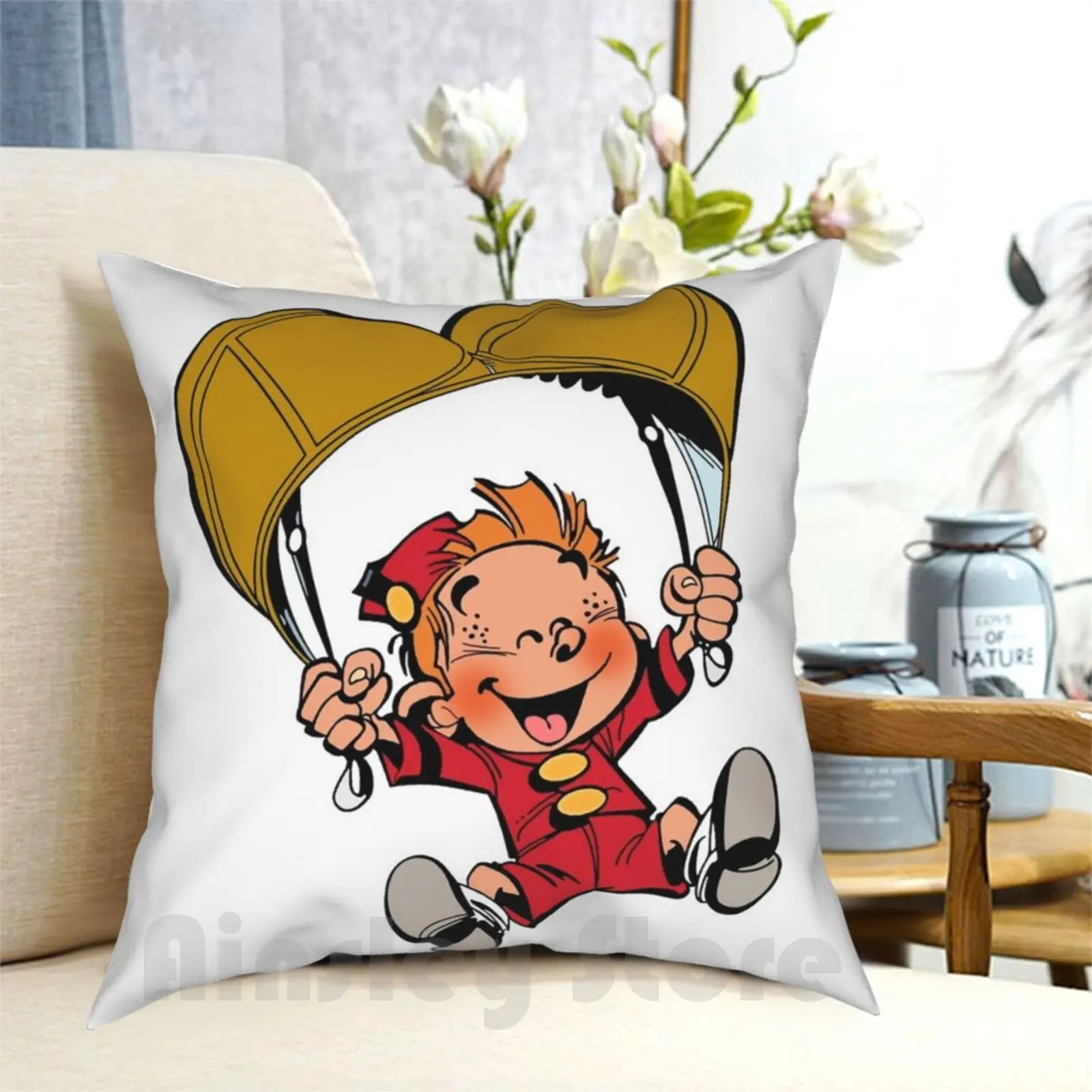Funda de almohada con estampado de The Little Spirou para el hogar, cubierta de almohada suave DIY para niño y niña pequeña, divertida, feliz Zayn Malik Blue Boy Band