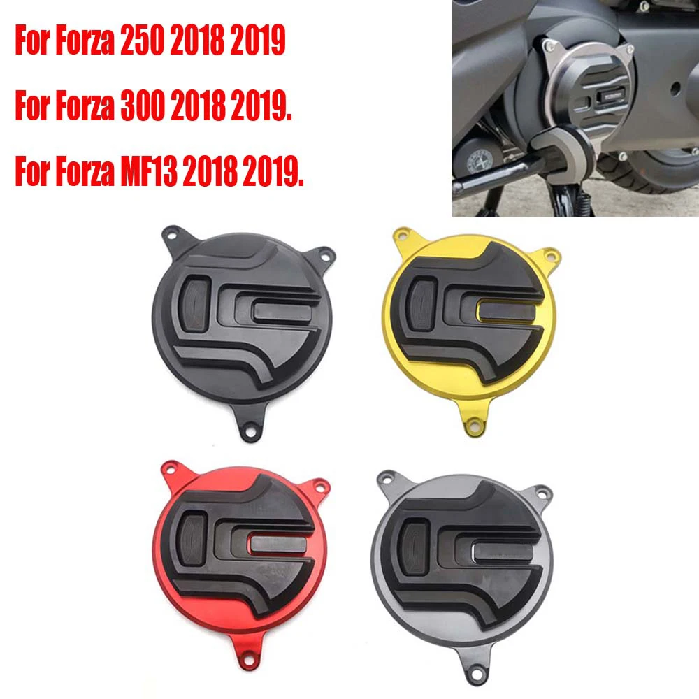 with logo CNC Aluminum Motorcycle Forza 300 Forza 250 MF13 18-20 Engine Cover Guards Protector Cover Cap For Honda 250 Forza300