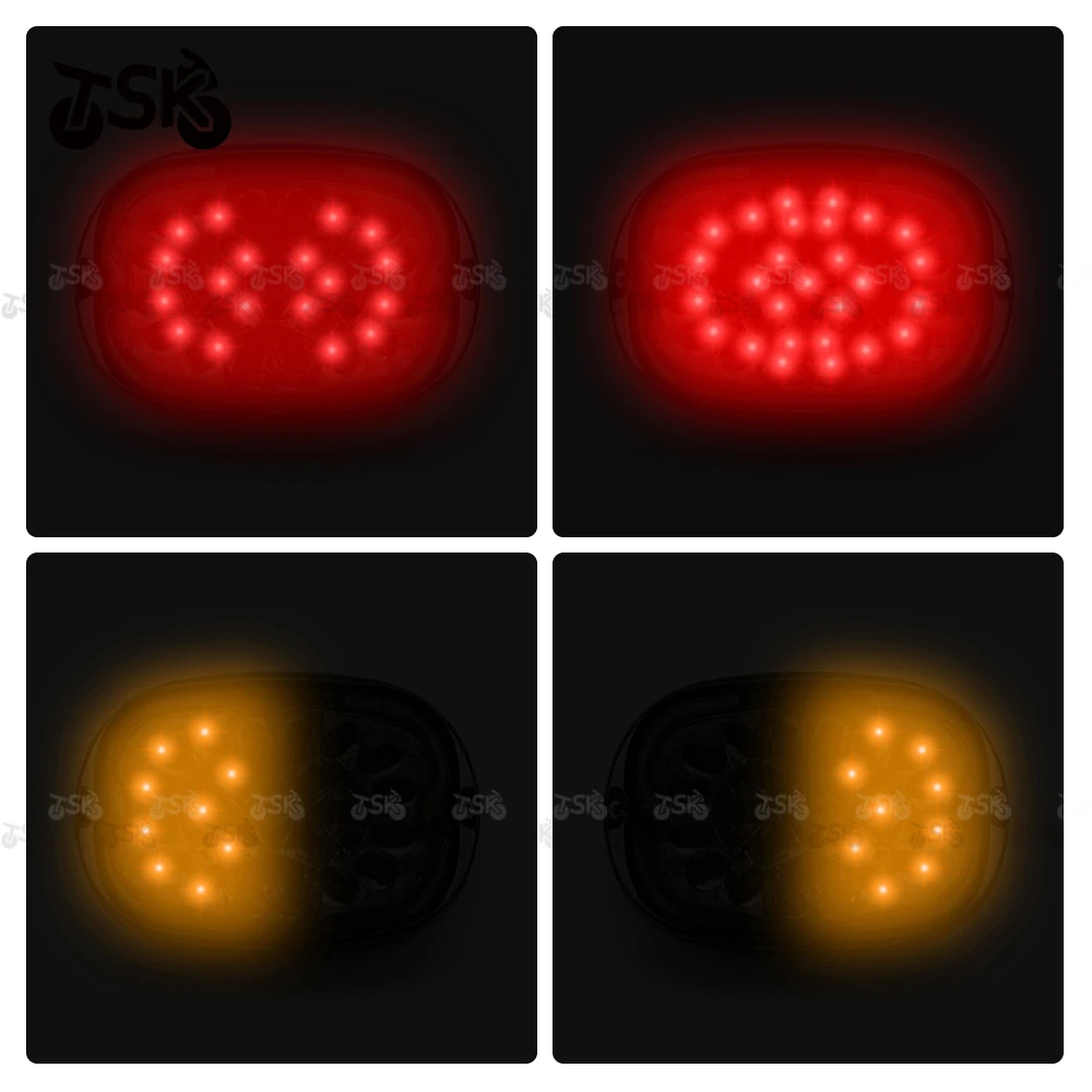 Motorcycle Accessories LED Rear Tail Light Brake Stop Lights For Harley XL 883 1200 Fat Boy Road King Street Glide Dyna