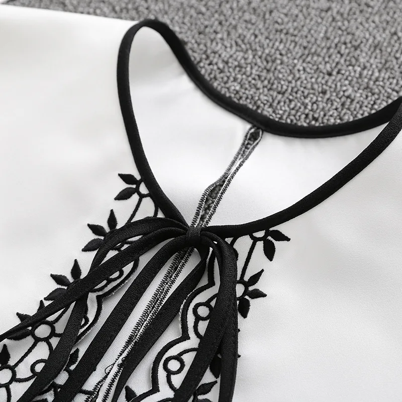 White Lace Fake Collar Women Detachable Cotton Shirt Fake False Collar Blouse Top Clothes Shirt Accessories DropShip image 4