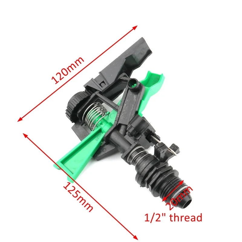 1pc 1/2'' Thread 360 Degree Adjustable Sprinkler Irrigation Watering Garden Spray Nozzle Greenhouse Farm Lawn Irrigation