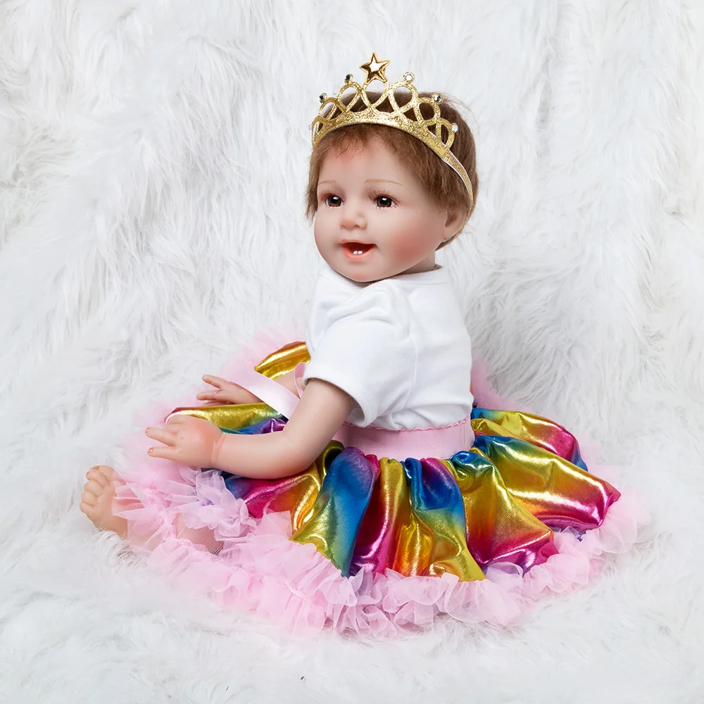 Hoge Kwaliteit Reborn Peuter Prinses Meisje Pop Siliconen Vinyl Schattige Levensechte Baby Bonecas Meisje Bebe Pop Reborn Menina Geschenken