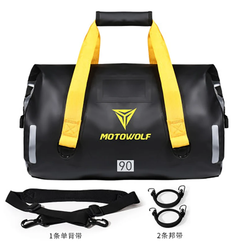 Bolsas traseras impermeables para asiento trasero de motocicleta, paquete Universal de equipaje de viaje para BMW, 3 colores, 40L, 66L, 90L