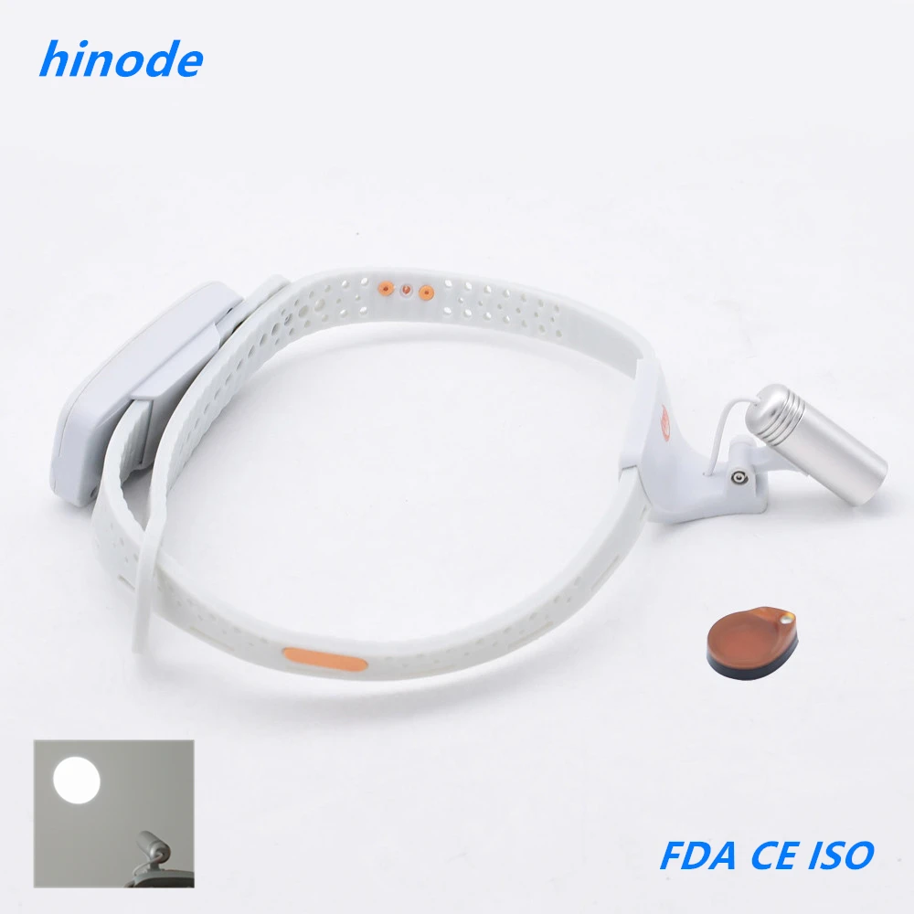 Medical Oral Dental ENT Examination Super-light Silicone LED High-Brightness Wireless Integrated Filter Headlight Headlamp Pets