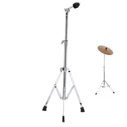 Cymbal Stand Full Metal Floor Cymbal Triangle Bracket Stand Holder Adjustment Foldable Jazz Drum Set Percussion