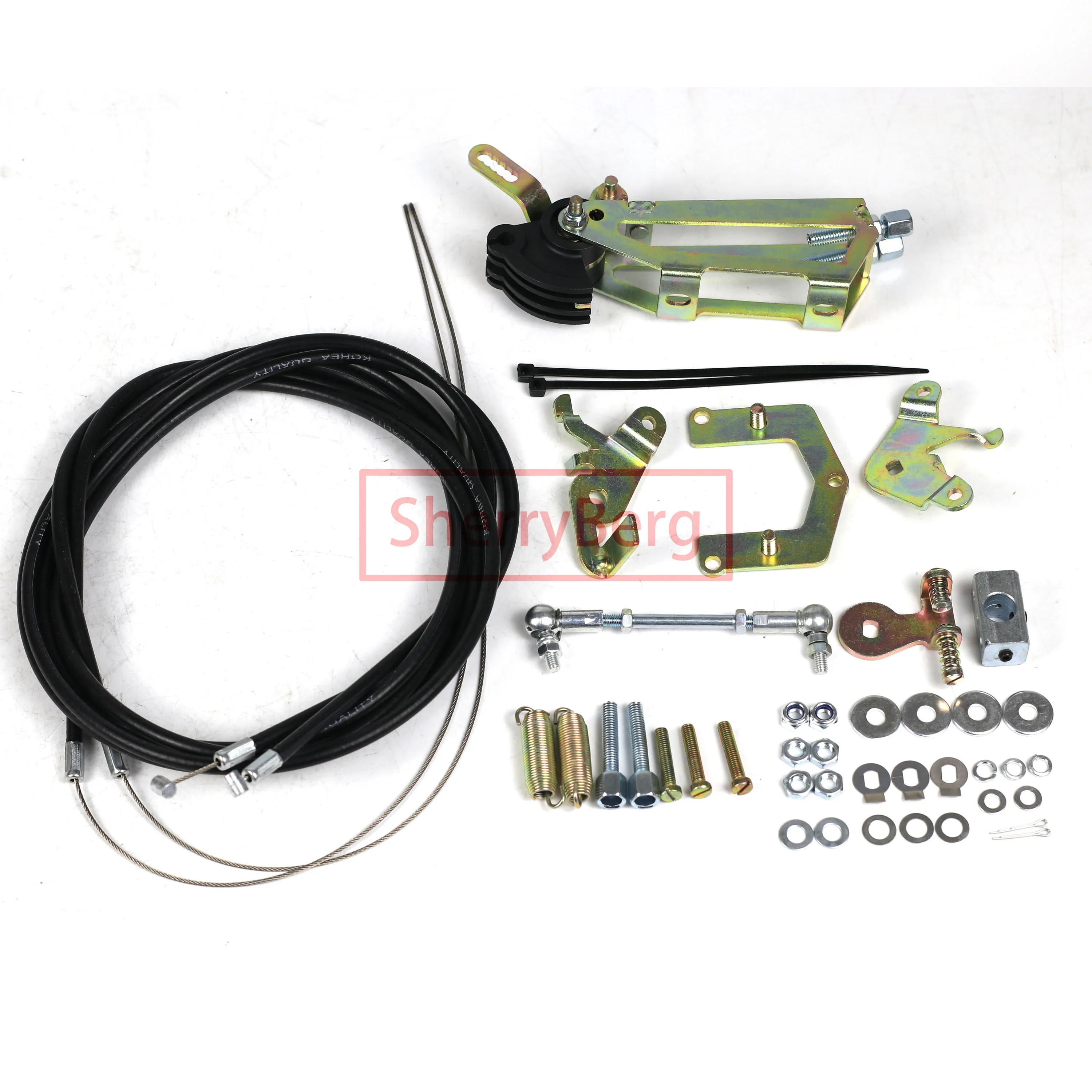 

SherryBerg Throttle Linkage For Dellorto Solex EMPI FAJS Weber 40/45/48/50/55 DCOE/DCO Carburetor LP2000 Twin Cable Top Mount