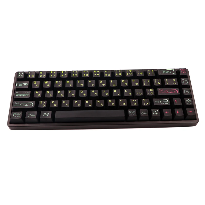 

Awaken 68 Keycaps OEM Profile PBT 5 Sides Dye Subbed Key Caps For 68 Keys Layout Mechanical Keyboard With MX Switch
